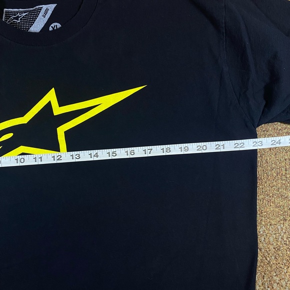 Alpinestars Motorsport black and yellow T-shirt - Picture 6 of 6